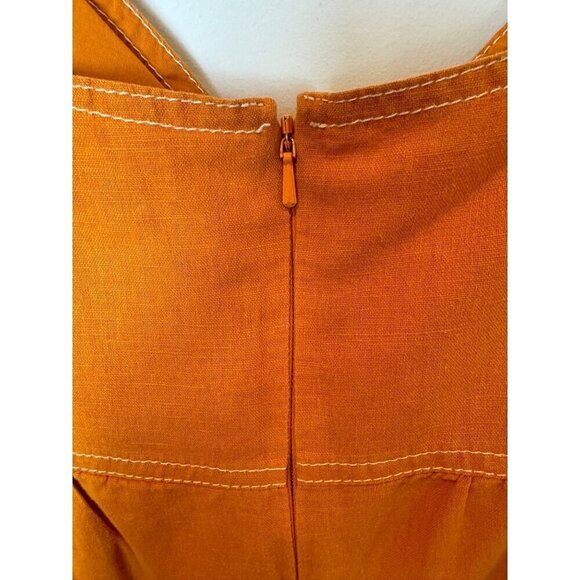 TALULAH Orange Midi Dress - Picture 12 of 14